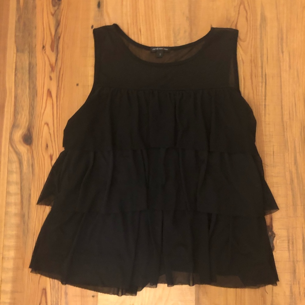 Black Tiered Tank